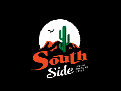 A Warmer Place cactus heat logo logo design restaurant south southern type typography