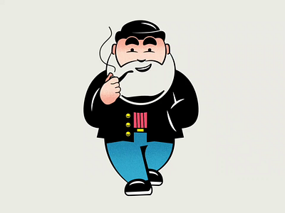 Off Duty Santa 🎅 animation break casual design doodle front view holidays illustration off duty post delivery santa vacation walk cycle