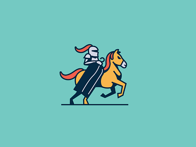 Suit Maker Logo badge emblem exploration. hanger horse illustration knight logo mark minimal suit thick lines