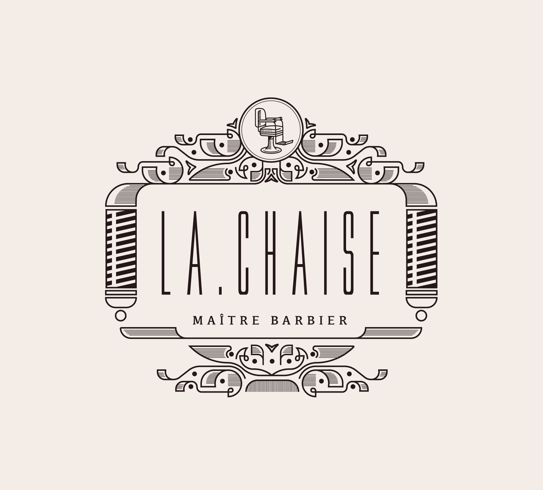Ornate Barber Logo by Jessie Maisonneuve on Dribbble