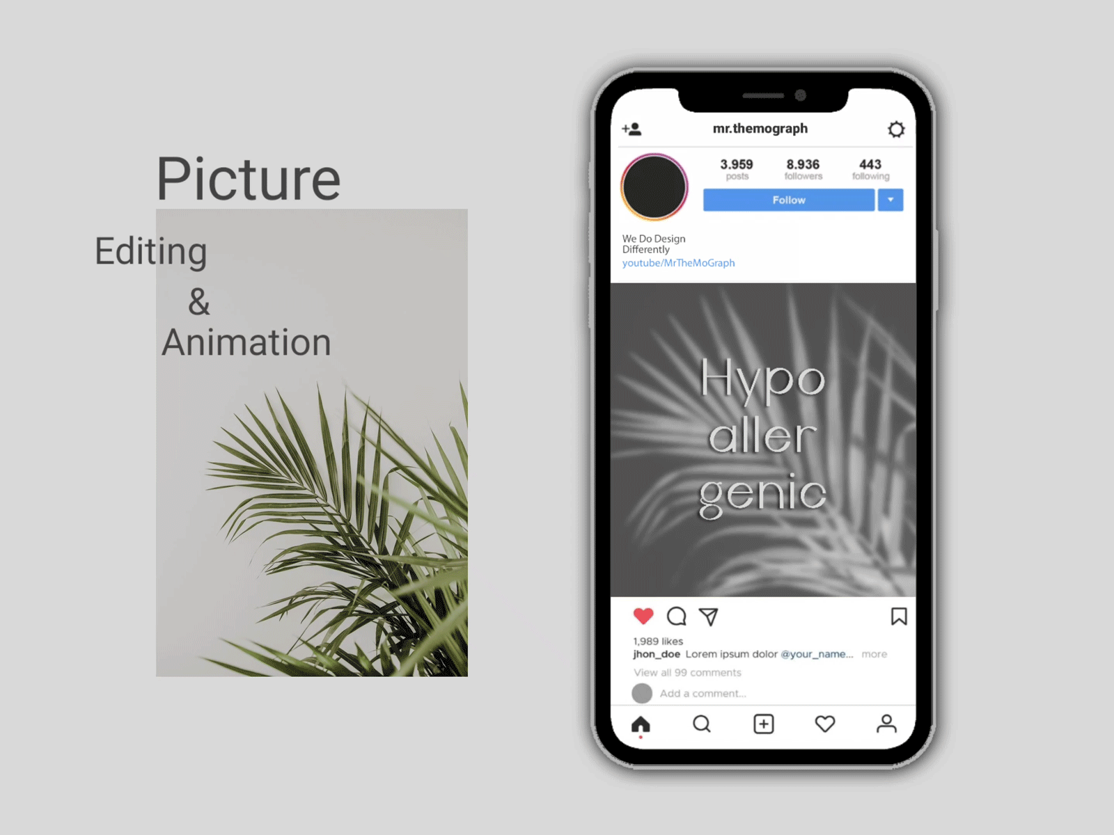 Instagram post creating animation app branding design graphic design illustration logo minimal motion graphics typography ui ux vector web