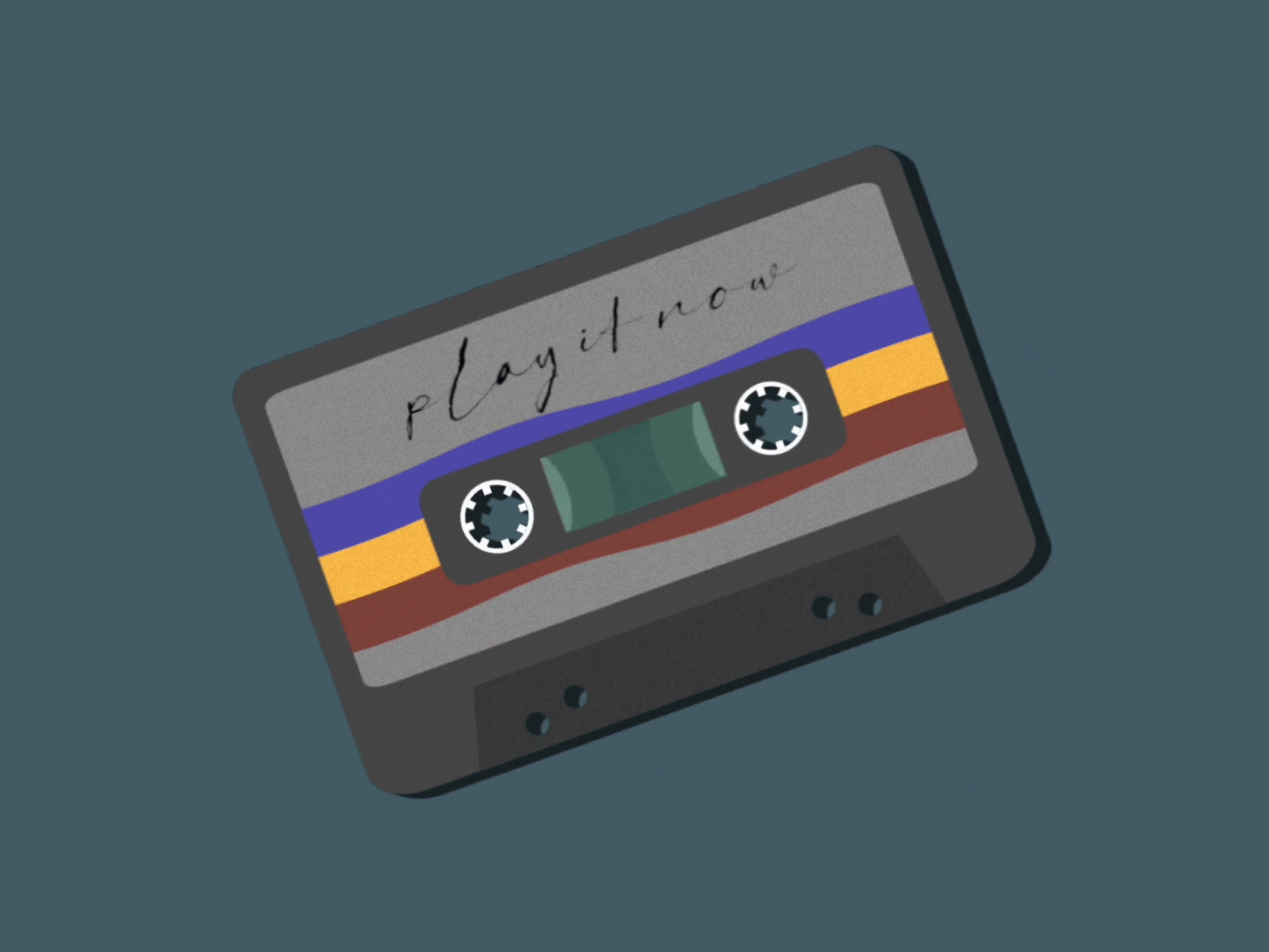 Retro Cassette Gif animation branding cassette design gif graphic design grunge illustration logo motion graphics music retro ux vector vintage
