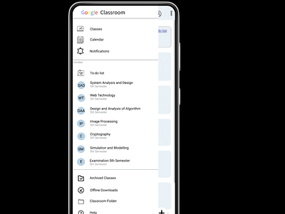 Google Classroom design figma ui uiux ux