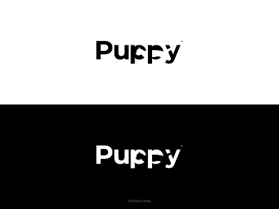 Puppy Negative Space Logo Design | Brand Identity