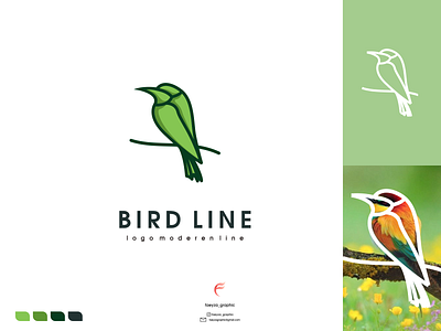 bird line logo app branding design icon illustration logo typography ui ux vector