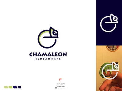 chamaleon logo app branding design icon illustration logo typography ui ux vector