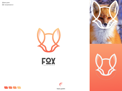 fox logo app branding design icon illustration logo typography ui ux vector