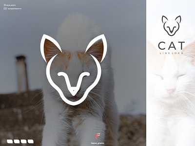 CAT logo animal app branding cat design graphic design icon illustration logo typography vector