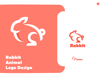 Rabbit Logo Design app branding design icon illustration logo typography vector