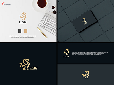 Lion logo line branding design graphic design icon illustration logo typography vector