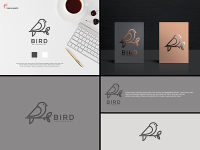 Bird logo line