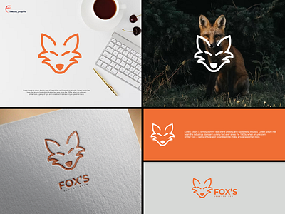 Fox logo branding design graphic design icon illustration logo typography ux vector