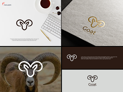 Goat logo branding design graphic design icon illustration logo typography ui ux vector
