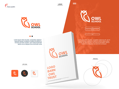 Owl School logo branding design graphic design icon illustration logo typography vector