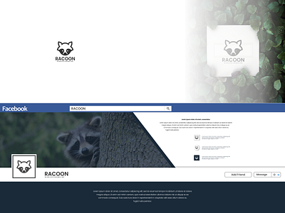 Racoon logo branding design graphic design icon illustration logo typography vector