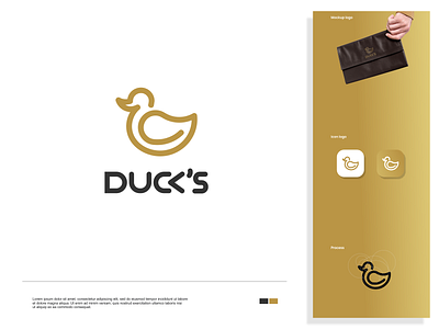 Duck's Logo branding design graphic design icon illustration logo typography vector