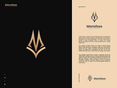 Monsfoxs Logo branding design graphic design icon illustration logo typography vector