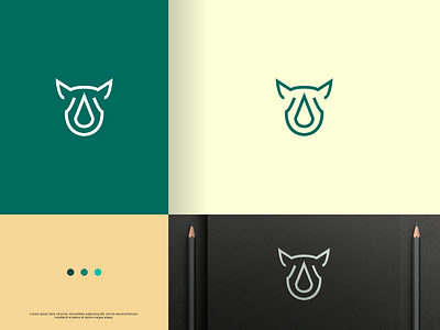 Rhino Line logo branding design graphic design icon illustration logo typography ui ux vector