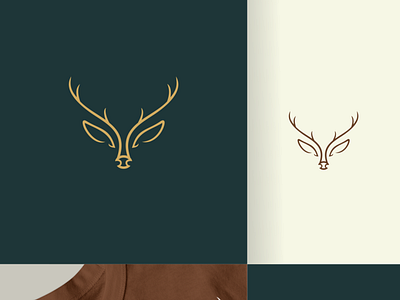 Deer line logo branding design graphic design icon illustration logo