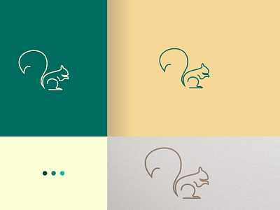 Squirrel Line Logo branding design graphic design icon illustration logo typography ui ux vector