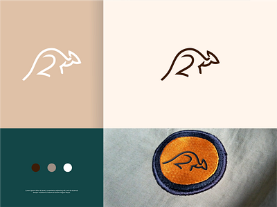 Kangoroo Line Logo branding design graphic design icon illustration logo typography vector