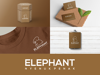 Elephant Line Logo branding design graphic design icon illustration logo typography ui ux vector