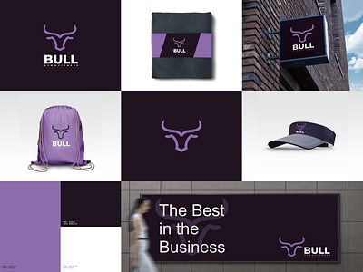 Bull Logo Line branding design graphic design icon illustration logo typography vector