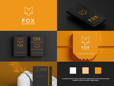 Fox Line Logo branding design graphic design icon illustration logo typography ui ux vector
