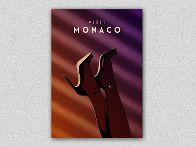 Visit Monaco art digital editorial illustration legs monaco photoshop poster print travel