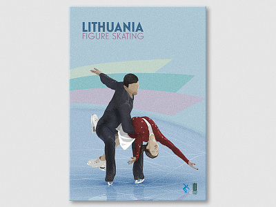 Figure Skating editorial figure illustration lithuania photoshop poster skating