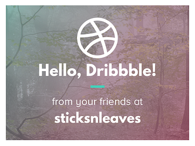 Hello, Dribbble!