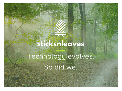 Sticksnleaves has a new look! branding consultancy design designfirm devfirm firm gradient nature rebrand redesign seasons sticksnleaves
