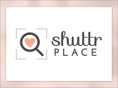Shuttrplace Logo branding camera design graphic design heart logo photo photographer photography search shutter