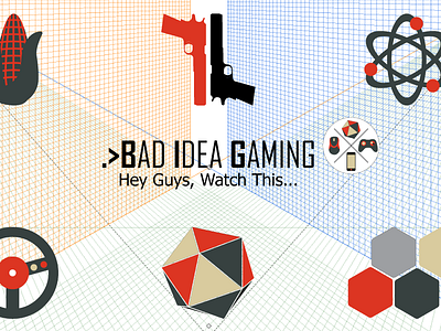 Bad Idea Gaming YouTube Channel Art illustrator svg youtube