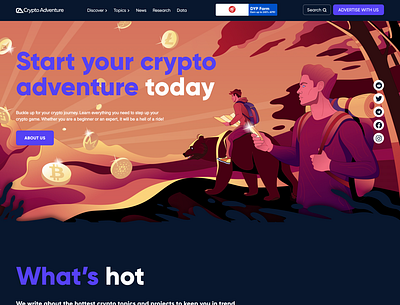 Crypto Adventure - Web Design - Crypto Web Development crypto crypto web design crypto website design nft web design ui web design