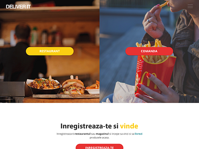 Food delivery website - Web design by Creatif Agency