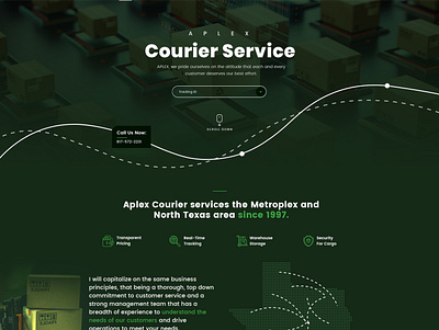 Aplex Courier Serivce branding graphic design websitedesign