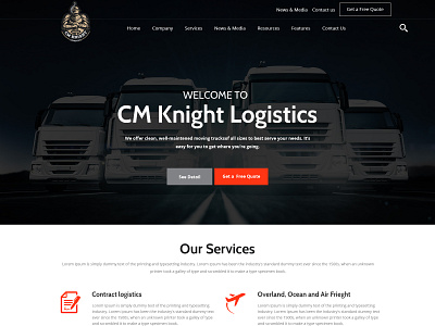 CM Knight branding design graphic design websitedesign