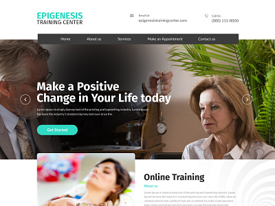 EPIGENESIS TRAINING CENTER branding design graphic design websitedesign