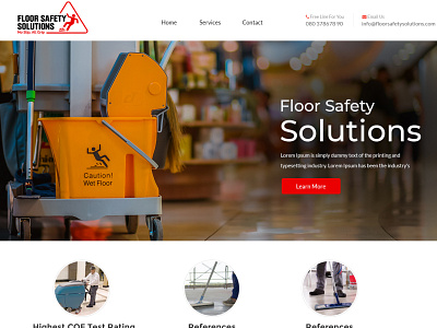 Floor Safety Solutions branding design graphic design ui websitedesign