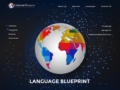 Language blueprint branding design graphic design ux websitedesign