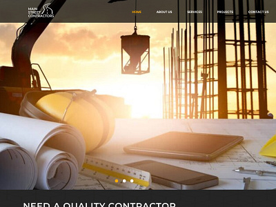 Contractors branding design graphic design ui websitedesign