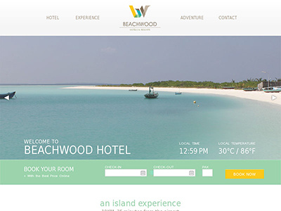 Beachwood Hotels cruise guesthoust holiday maldives travel webdesign
