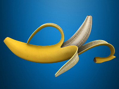 Banana 3d 3d art 3dsmax banana bananas concept concept art concept design design food fruit open organic peel peeled realistic vegetarian yellow