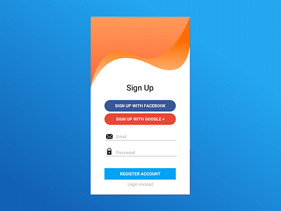 Onboarding mobile design onboarding signup ui