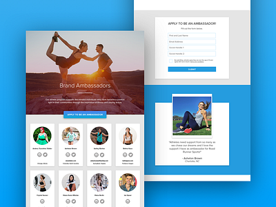 Road Runner Sports - Brand Ambassador Campaign marketing social media ui design web design