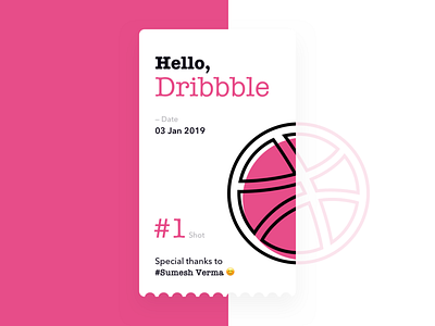 Dribbble first shot first dribbble shot