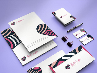 Britt Saylor Stationery Design - Monster Logo Design branding design agency graphic design stationery design stationery designer