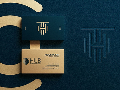 Hub Trading Company Stationery Design - Monster Logo Design