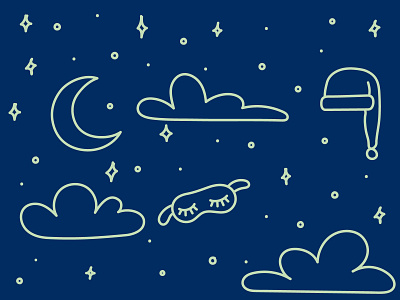 Sleep tips spot illustration editorial design illustration layout line illustration